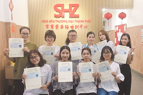 Học viên SHZ đạt chứng chỉ HSK