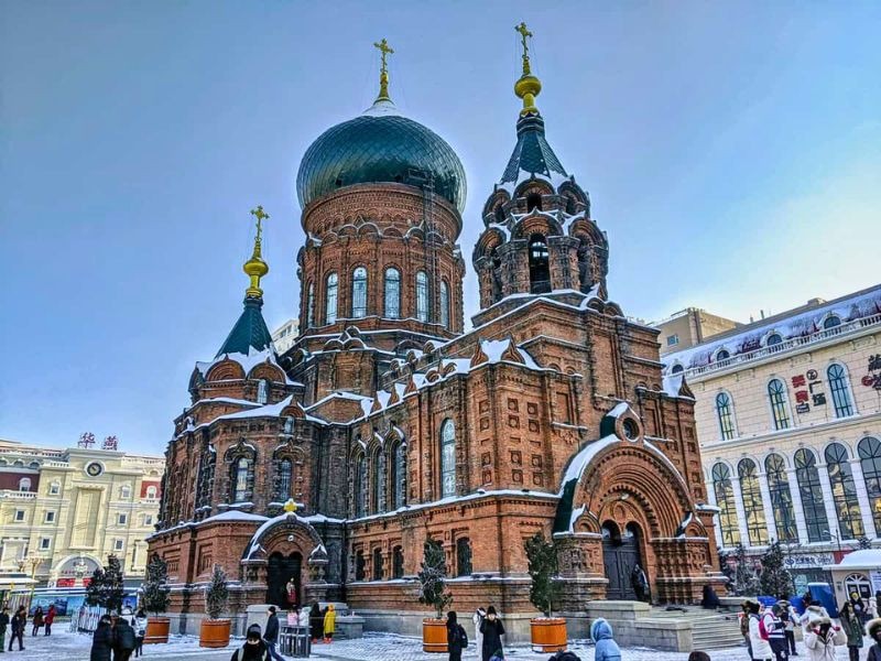 Du lịch Cáp Nhĩ Tân tại nhà thờ Thánh Sophia