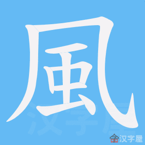 Bộ thủ tiếng Trung - Phong