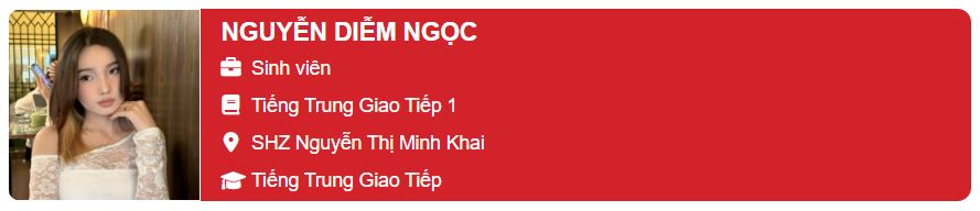 Học viên SHZ Nguyễn Ngọc Diễm