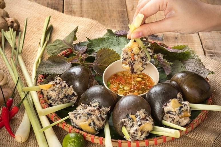 Ốc sông Li nhồi thịt