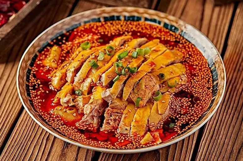Ẩm Thực Tứ Xuyên Trung Quốc - Gà chảy nước miếng