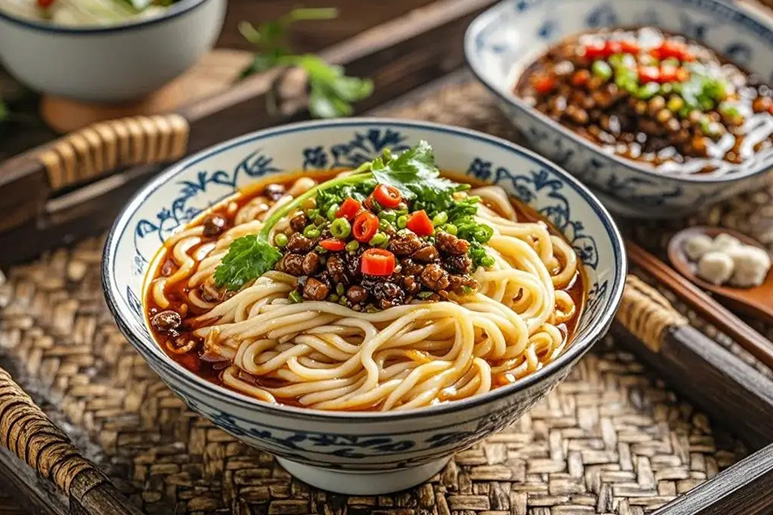 Ẩm Thực Tứ Xuyên Trung Quốc - Mì Dan Dan