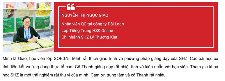 trung tâm tiếng Trung quận 12 uy tín