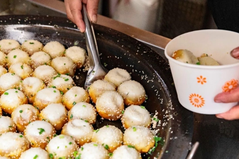 Bánh bao áp chảo Shengjian Thượng Hải