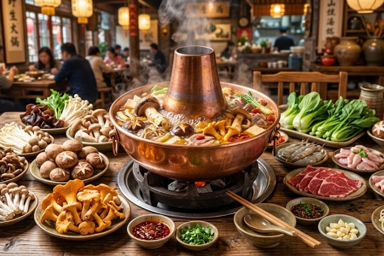 ẩm thực vân nam - Nấm Hấp Cay (野生菌火锅 – Yěshēng jūn huǒguō)