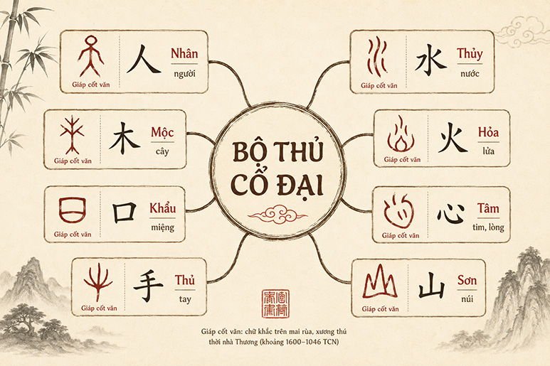 Bí kíp học bộ thủ tiếng Trung cho người mới bắt đầu