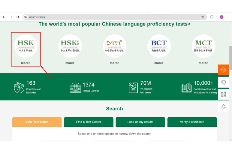 đăng ký thi hsk