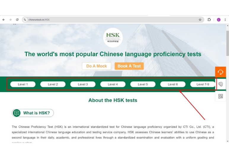 đăng ký thi hsk