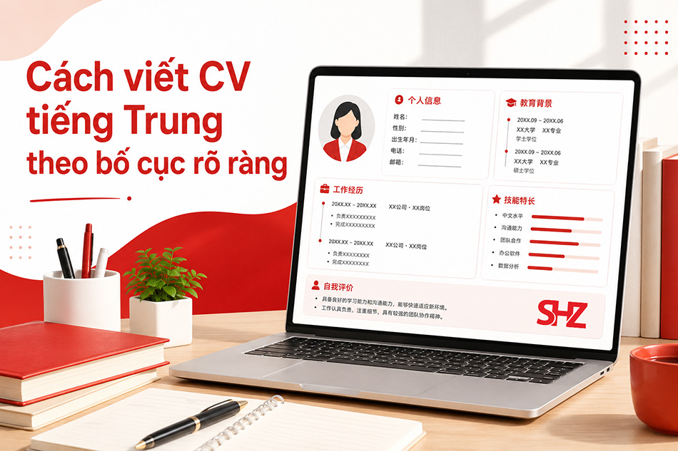 Cách viết CV tiếng Trung theo bố cục rõ ràng