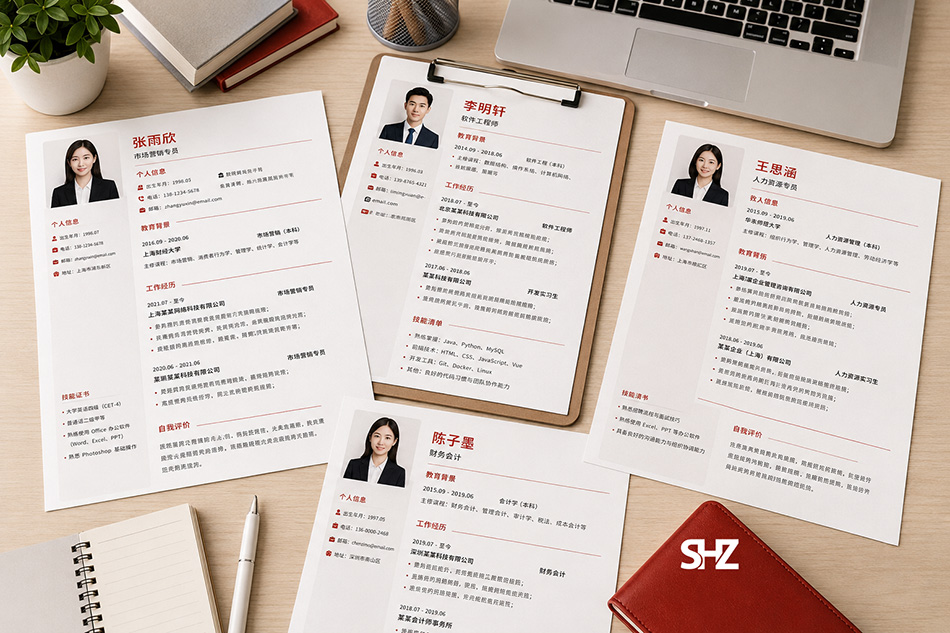 Mẫu CV tiếng Trung chuyên nghiệp cho người đi làm
