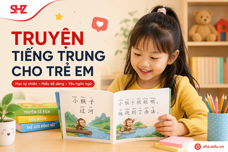 Truyện tiếng Trung cho trẻ em giúp bé học qua hình ảnh
