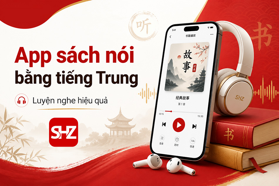 App sách nói bằng tiếng Trung