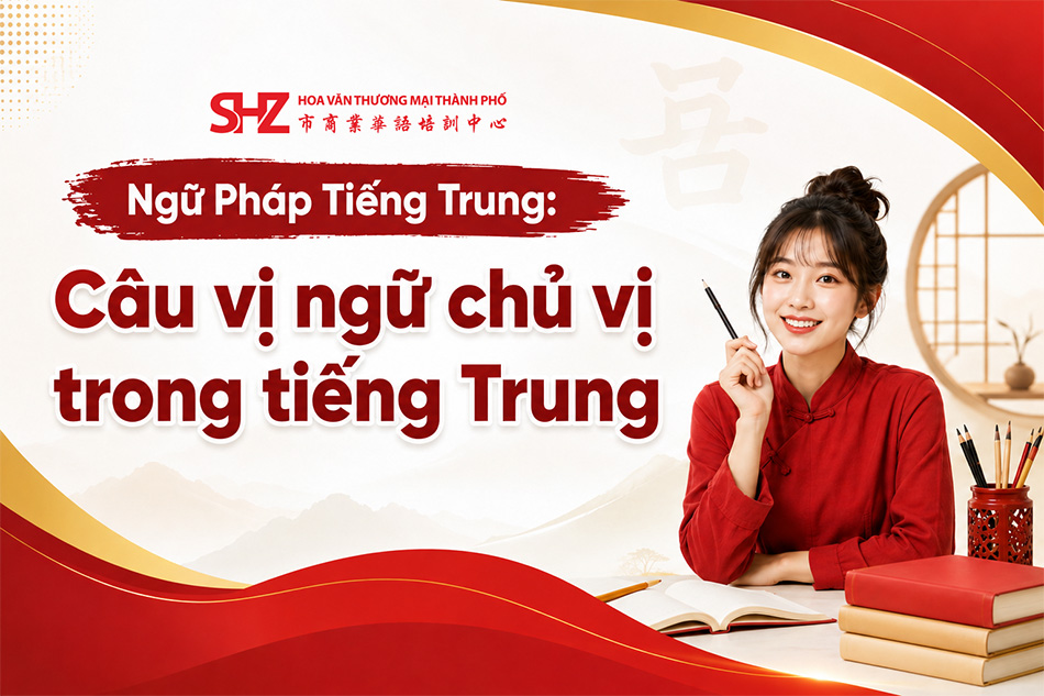 Câu vị ngữ chủ vị trong tiếng Trung - cấu trúc và cách dùng