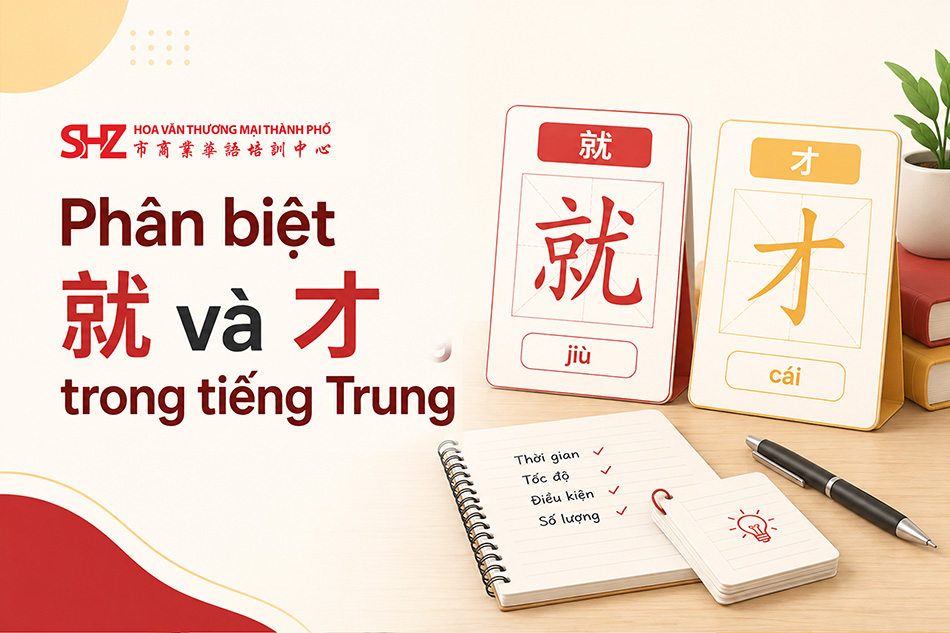 Phân biệt 就 và 才 trong tiếng Trung