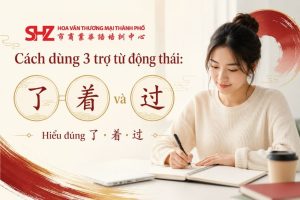 Cách dùng trợ từ động thái trong tiếng Trung với 了 着 và 过